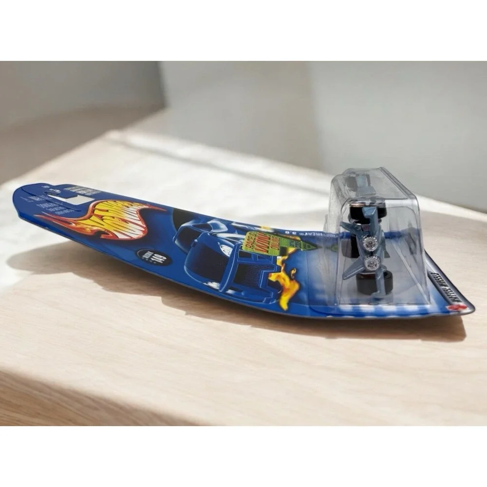2002 Hot Wheels Mainline/Collector #149 JET THREAT 3.0 Light Blue w/Chrome5DotSp